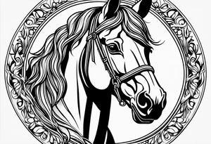 horse tattoo idea