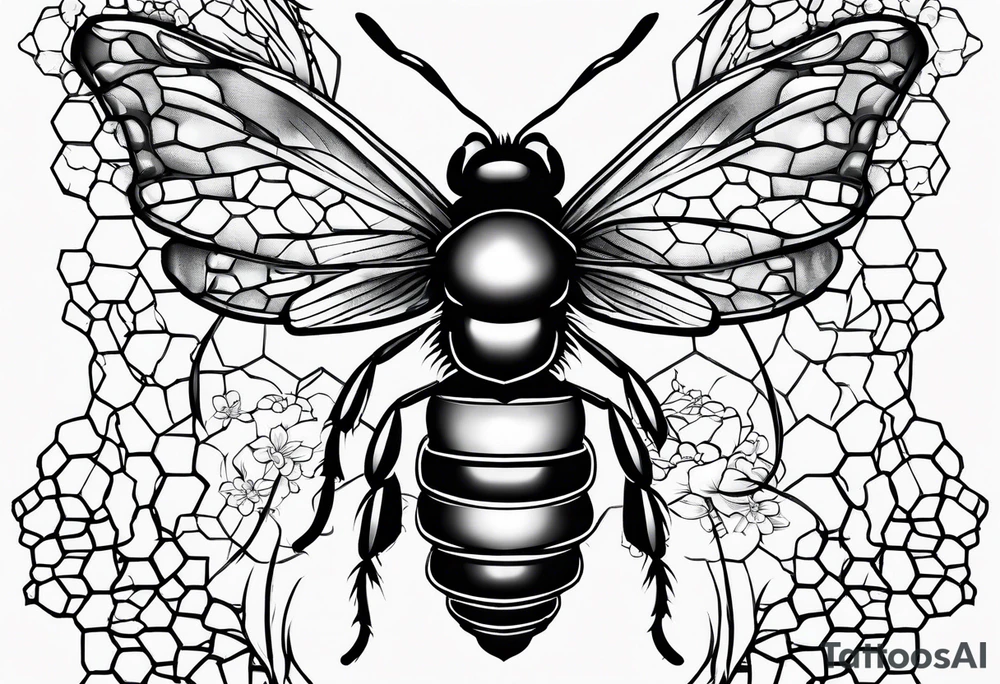 honeycomb tattoo idea