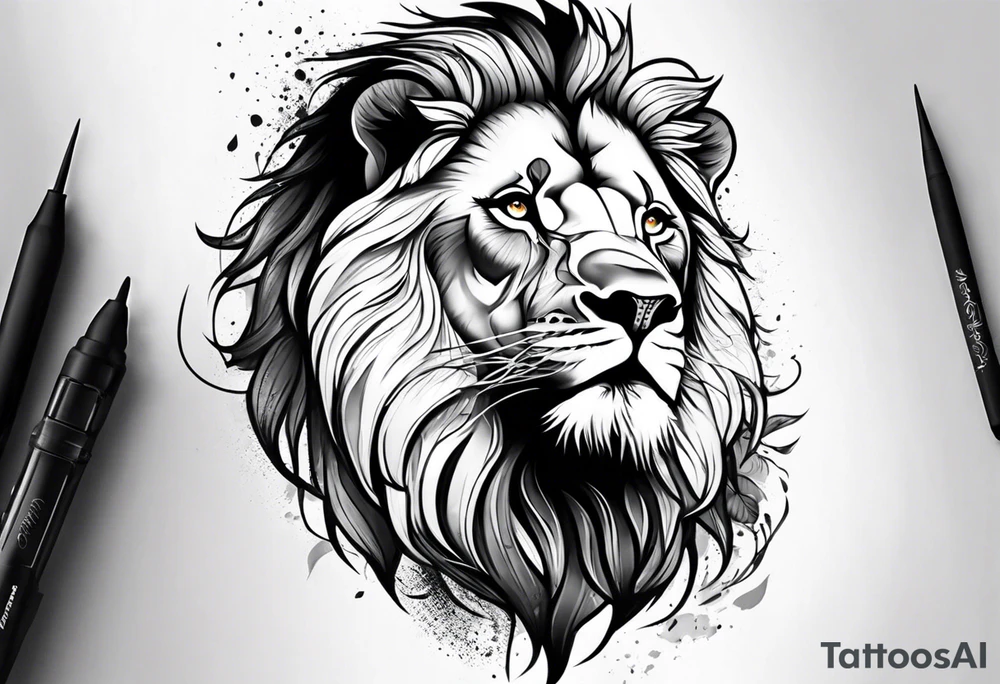 lion tattoo tattoo idea