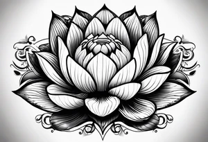 lotus flower tattoo idea
