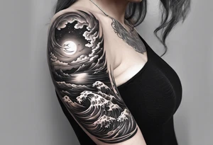 a marble arm tattoo idea