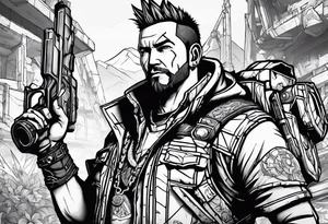 Borderlands video game tattoo idea