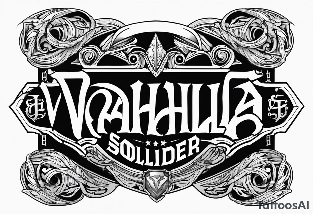 Valhalla soldier tattoo idea