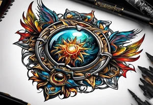 Portal to another world tattoo idea