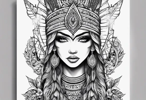 Spear tattoo idea