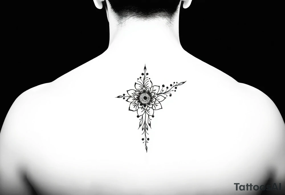 Henna tattoo on wrist in black background tattoo idea