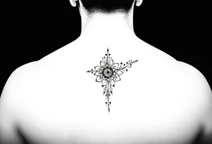Henna tattoo on wrist in black background tattoo idea