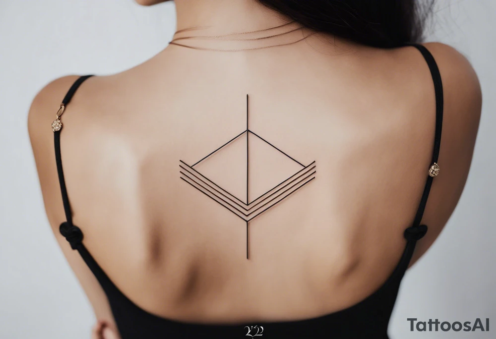 Minimalist tattoo design with ultra-thin lines, focused on the number 22, symbolizing love and the deep connection with my partner, who is the love of my life. The design should convey elegance and simplicity, with a symbolic touch suggesting unity, such as two parallel lines or elements representing balance and eternal love. I prefer a clean, modern style in black ink, suitable for a discreet location like the forearm or wrist tattoo idea