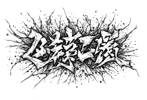 dream japanese font tattoo idea