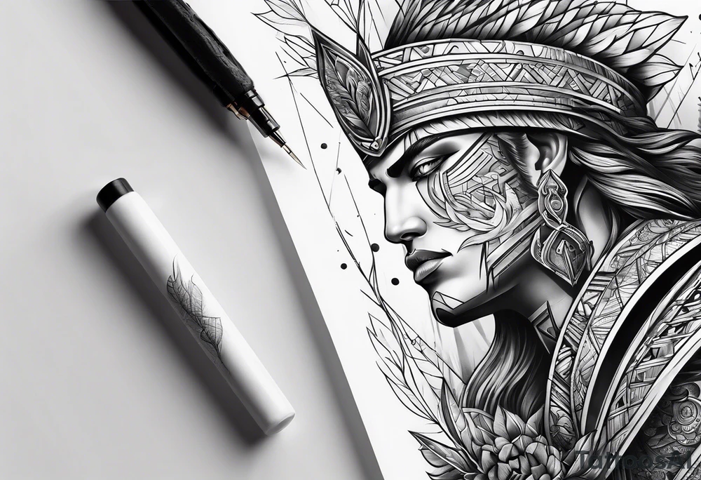 Spear tattoo idea