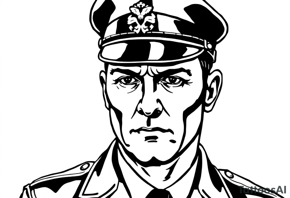 Schutzstaffel officer tattoo idea