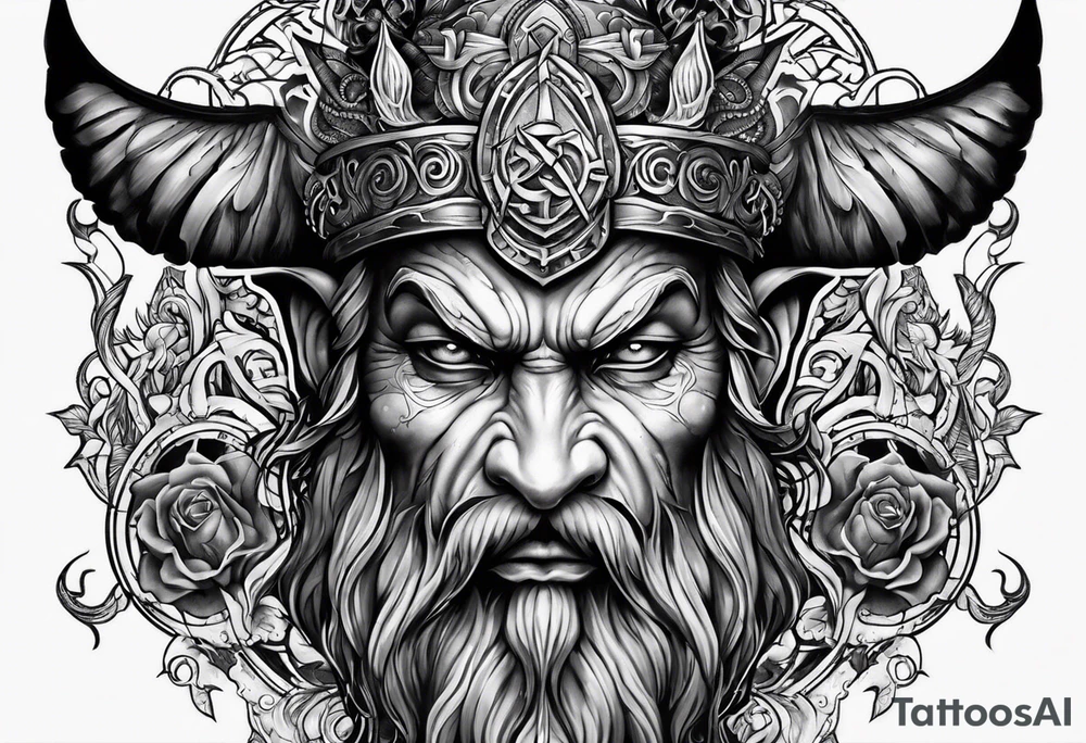 satan tattoo idea