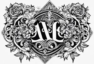 Initials  TAC tattoo idea