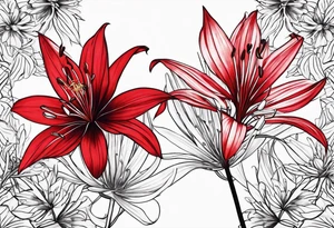 Red Spider Lily tattoo idea