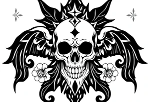 Life and death tattoo idea