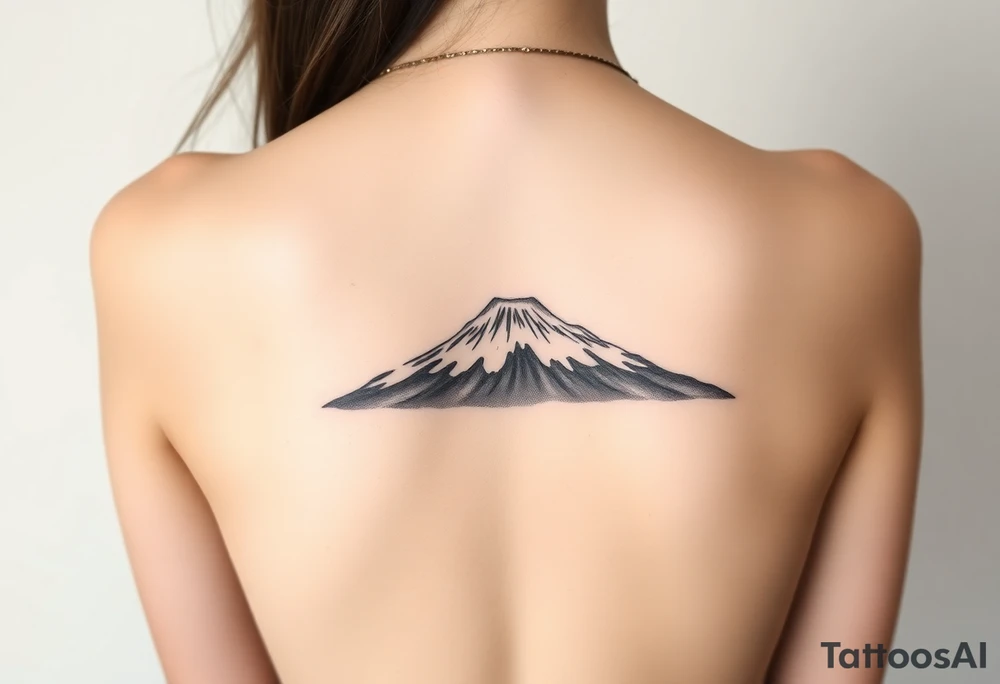 Traditional Mt Taranaki chest tattoo tattoo idea