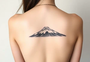 Traditional Mt Taranaki chest tattoo tattoo idea