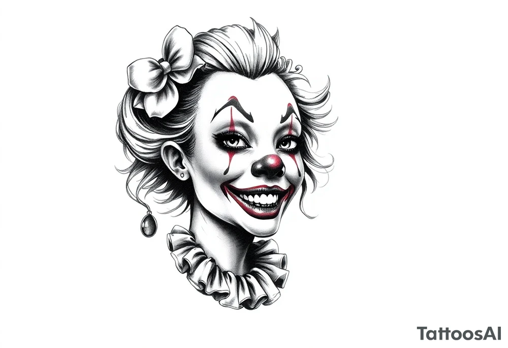 Clown Girl tattoo idea
