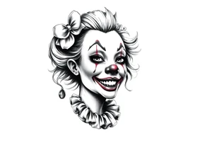 Clown Girl tattoo idea