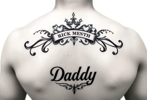 Casino themed memorial for Daddy tattoo idea