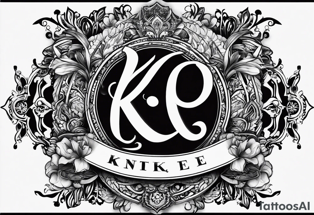 tattoo that includes the letters: A, K, E, O tattoo idea