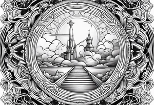 heaven vignette tattoo idea