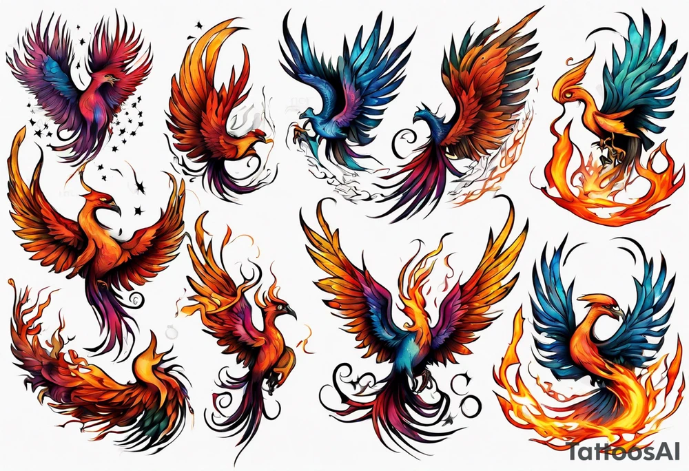 Phoenix tattoo idea