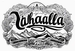 Valhalla mist fog tattoo idea