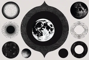 Lunar phases tattoo idea