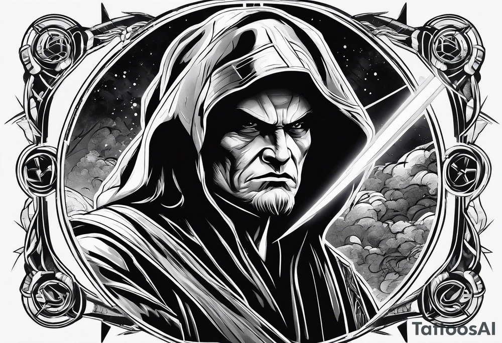 Jedi fighting tattoo idea