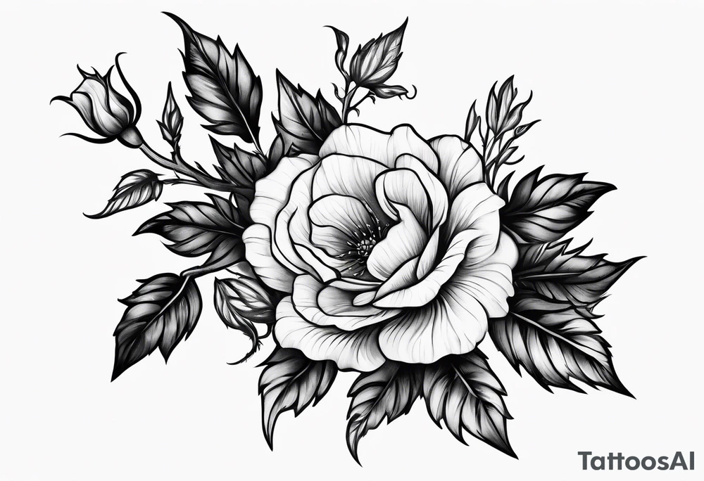 A thorn vine tattoo idea