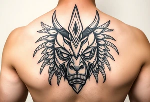 Zulu 
african mask tattoo idea