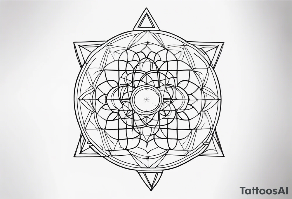 sacred geometry tattoo idea