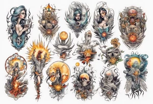 Light liberating people from fear tattoo idea