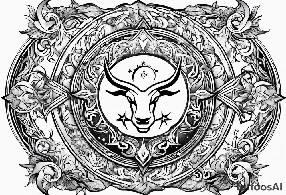 Taurus sun Aquarius moon Scorpio rising tattoo idea