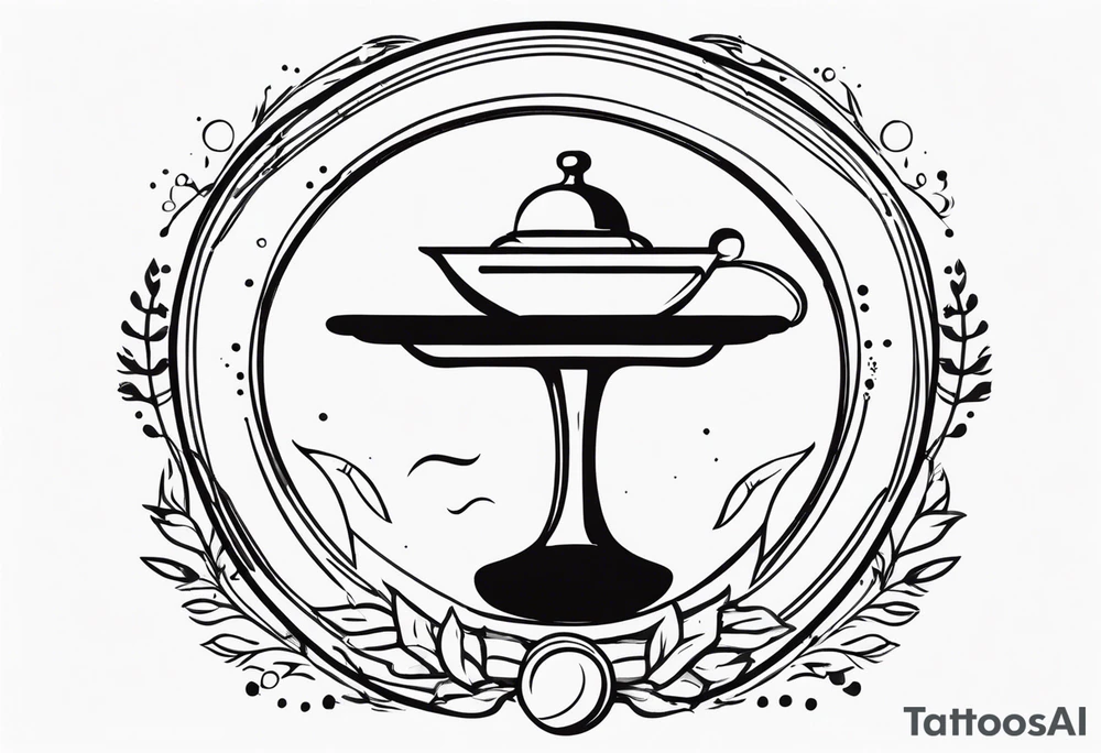 Waiter logo tattoo idea