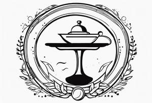 Waiter logo tattoo idea