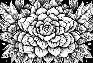 Floral tattoo idea