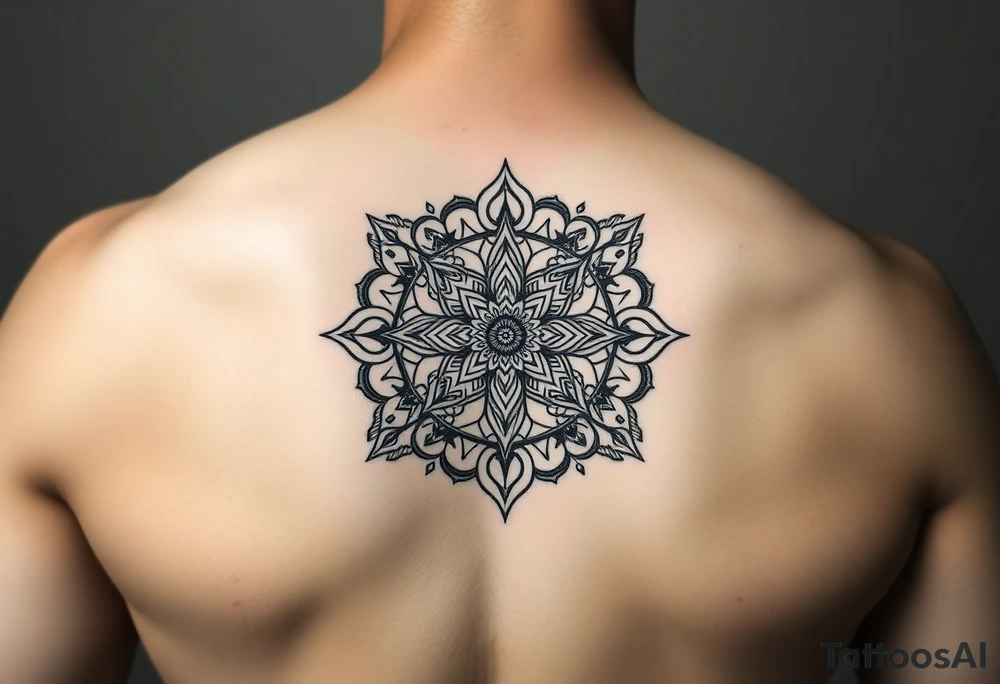 intricate mandala with sacred geometry and cosmic elements tattoo idea intricate mandala with sacred geometry and cosmic elements tattoo idea