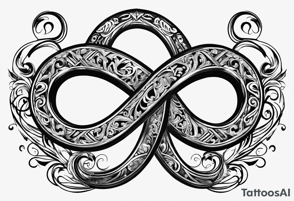 Infinity sign for spouse tattoo idea