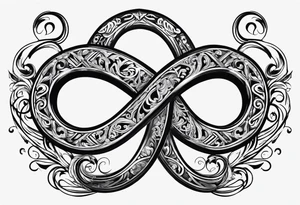 Infinity sign for spouse tattoo idea