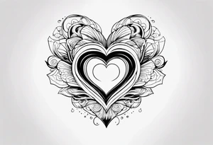 a small heart and at the end of the heart it should say 1966 tattoo idea