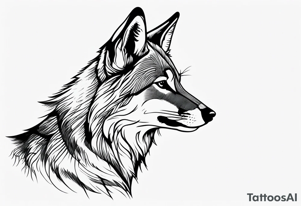 coyote tattoo idea