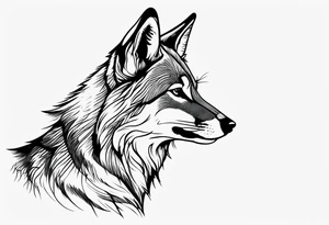 coyote tattoo idea