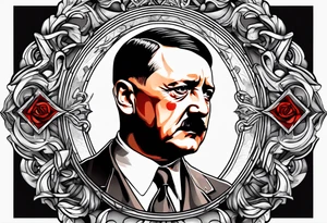 adolf hitler tattoo idea