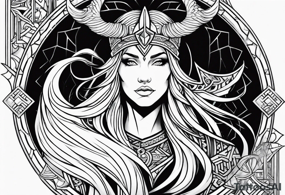 Norse mythology sleeve tattoo idea