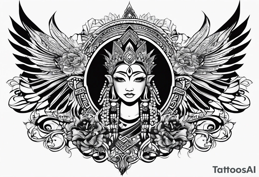 black, hand, tattoo idea
