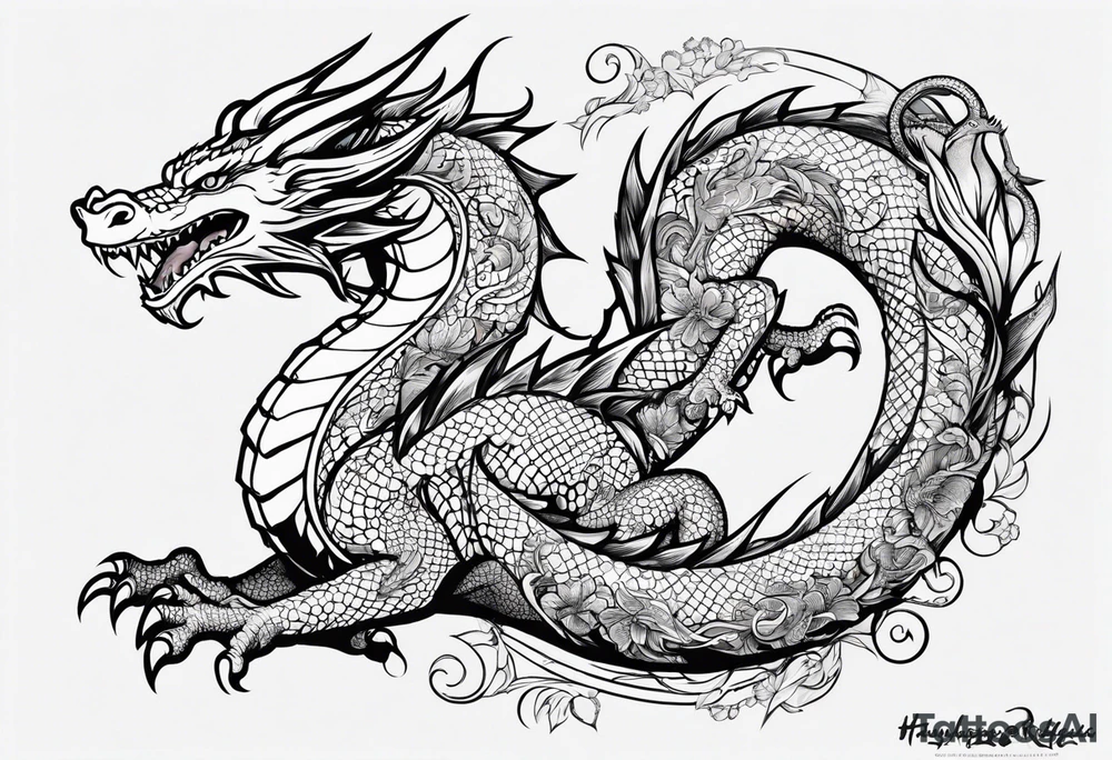 Dragon tattoo idea