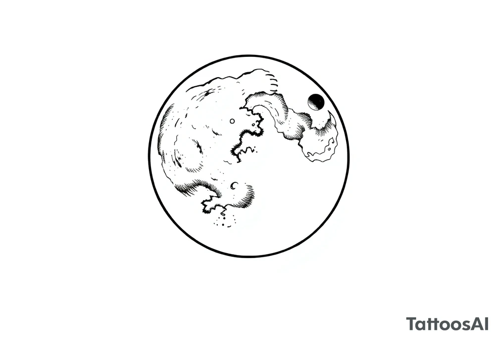 sacred moon tattoo idea