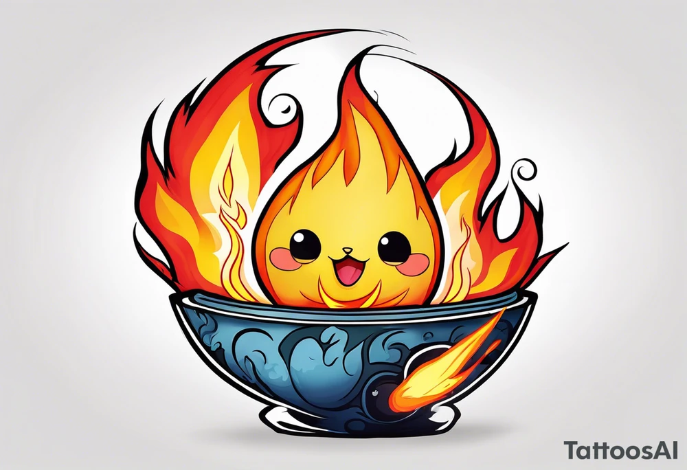calcifer tattoo idea